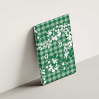 Hibiscus Pakala Emerald Green Canvas Wall Art Tropical Floral Stylized LT01 - Polynesian Pride