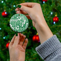 Hibiscus Pakala Emerald Green Ceramic Ornament Tropical Floral Stylized LT01 - Polynesian Pride