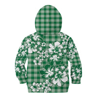 Hibiscus Pakala Emerald Green Kid Hoodie Tropical Floral Stylized LT01 - Polynesian Pride
