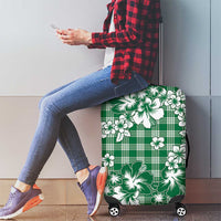 Hibiscus Pakala Emerald Green Luggage Cover Tropical Floral Stylized LT01 - Polynesian Pride