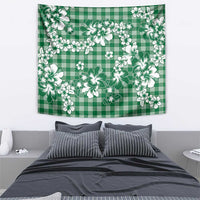 Hibiscus Pakala Emerald Green Tapestry Tropical Floral Stylized LT01 - Polynesian Pride