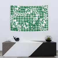 Hibiscus Pakala Emerald Green Tapestry Tropical Floral Stylized LT01 - Polynesian Pride