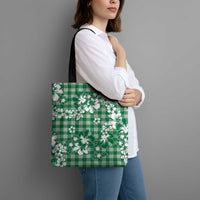 Hibiscus Pakala Emerald Green Tote Bag Tropical Floral Stylized LT01 - Polynesian Pride