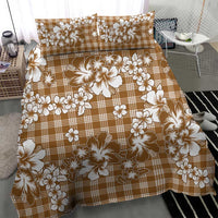 Hibiscus Pakala Bronze Brown Bedding Set Tropical Floral Stylized LT01 - Polynesian Pride