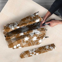 Hibiscus Pakala Bronze Brown Umbrella Tropical Floral Stylized LT01 - Polynesian Pride
