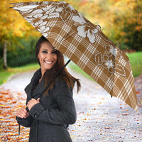 Hibiscus Pakala Bronze Brown Umbrella Tropical Floral Stylized LT01 - Polynesian Pride