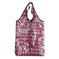 Hibiscus Pakala Royal Magenta Grocery Bag Tropical Floral Stylized LT01 - Polynesian Pride