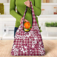 Hibiscus Pakala Royal Magenta Grocery Bag Tropical Floral Stylized LT01 - Polynesian Pride