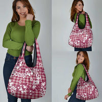 Hibiscus Pakala Royal Magenta Grocery Bag Tropical Floral Stylized LT01 - Polynesian Pride