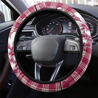 Hibiscus Pakala Royal Magenta Steering Wheel Cover Tropical Floral Stylized LT01 - Polynesian Pride