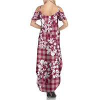 Hibiscus Pakala Royal Magenta Summer Maxi Dress Tropical Floral Stylized LT01 - Polynesian Pride