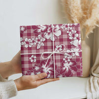 Hibiscus Pakala Royal Magenta Wrapping Paper Tropical Floral Stylized LT01 - Polynesian Pride
