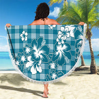 Hibiscus Pakala Ocean Depths Blue Beach Blanket Tropical Floral Stylized LT01 - Polynesian Pride