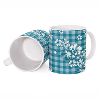 Hibiscus Pakala Ocean Depths Blue Ceramic Mug Tropical Floral Stylized LT01 - Polynesian Pride