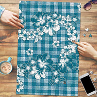 Hibiscus Pakala Ocean Depths Blue Puzzle Tropical Floral Stylized LT01 Blue - Polynesian Pride