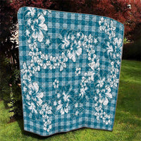 Hibiscus Pakala Ocean Depths Blue Quilt Tropical Floral Stylized LT01 - Polynesian Pride