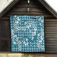 Hibiscus Pakala Ocean Depths Blue Quilt Tropical Floral Stylized LT01 - Polynesian Pride
