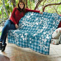 Hibiscus Pakala Ocean Depths Blue Quilt Tropical Floral Stylized LT01 - Polynesian Pride