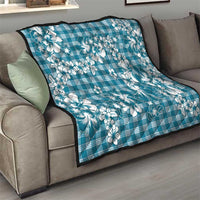 Hibiscus Pakala Ocean Depths Blue Quilt Tropical Floral Stylized LT01 - Polynesian Pride