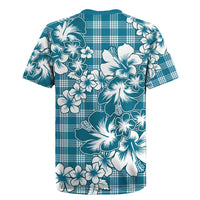 Hibiscus Pakala Ocean Depths Blue Rugby Jersey Tropical Floral Stylized LT01 - Polynesian Pride