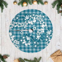 Hibiscus Pakala Ocean Depths Blue Tree Skirt Tropical Floral Stylized LT01 Casual Blue - Polynesian Pride