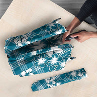 Hibiscus Pakala Ocean Depths Blue Umbrella Tropical Floral Stylized LT01 - Polynesian Pride