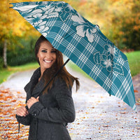 Hibiscus Pakala Ocean Depths Blue Umbrella Tropical Floral Stylized LT01 - Polynesian Pride