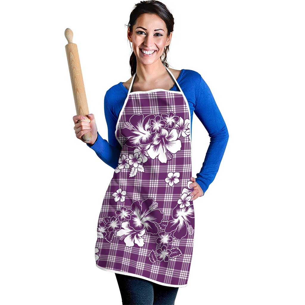 Hibiscus Pakala Sweetie Purple Apron Tropical Floral Stylized LT01 - Polynesian Pride