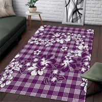 Hibiscus Pakala Sweetie Purple Area Rug Tropical Floral Stylized LT01 Purple - Polynesian Pride