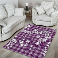 Hibiscus Pakala Sweetie Purple Area Rug Tropical Floral Stylized LT01 - Polynesian Pride