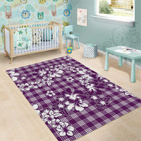 Hibiscus Pakala Sweetie Purple Area Rug Tropical Floral Stylized LT01 - Polynesian Pride
