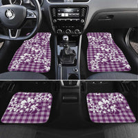 Hibiscus Pakala Sweetie Purple Car Mats Tropical Floral Stylized LT01 Set 4pcs Purple - Polynesian Pride
