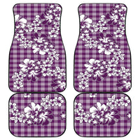 Hibiscus Pakala Sweetie Purple Car Mats Tropical Floral Stylized LT01 - Polynesian Pride