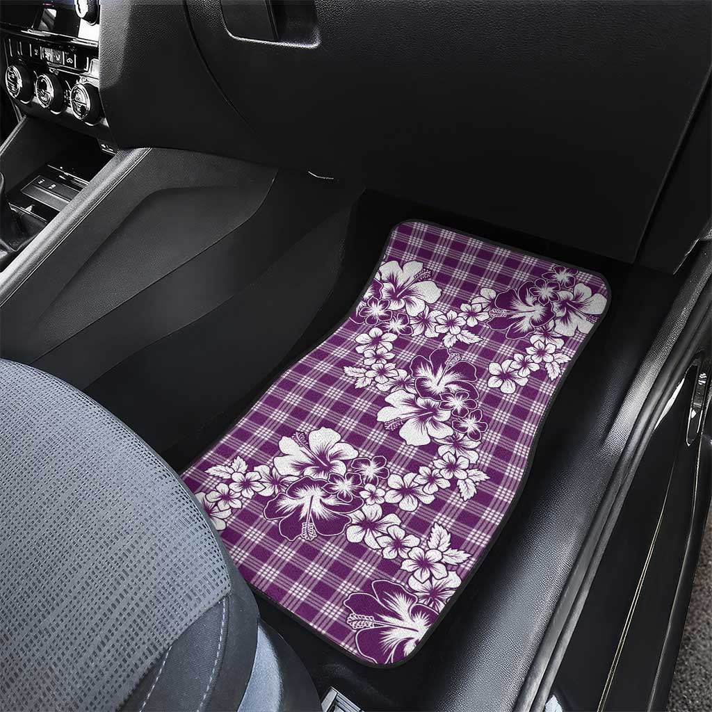 Hibiscus Pakala Sweetie Purple Car Mats Tropical Floral Stylized LT01 - Polynesian Pride