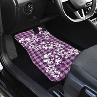 Hibiscus Pakala Sweetie Purple Car Mats Tropical Floral Stylized LT01 - Polynesian Pride
