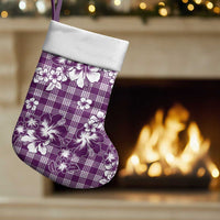Hibiscus Pakala Sweetie Purple Christmas Stocking Tropical Floral Stylized LT01 Set of 2 Purple - Polynesian Pride