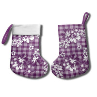 Hibiscus Pakala Sweetie Purple Christmas Stocking Tropical Floral Stylized LT01 - Polynesian Pride