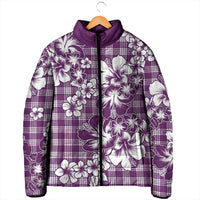 Hibiscus Pakala Sweetie Purple Padded Jacket Tropical Floral Stylized LT01 - Polynesian Pride