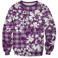 Hibiscus Pakala Sweetie Purple Sweatshirt Tropical Floral Stylized LT01 Unisex Purple - Polynesian Pride
