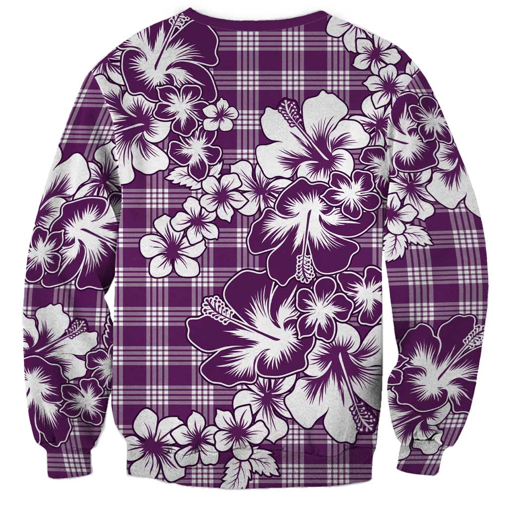 Hibiscus Pakala Sweetie Purple Sweatshirt Tropical Floral Stylized LT01 - Polynesian Pride