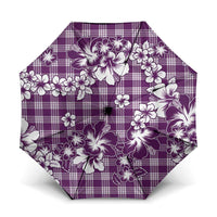 Hibiscus Pakala Sweetie Purple Umbrella Tropical Floral Stylized LT01 One Size Folded 11.42 inch Opened Diameter 37.4 inch Purple - Polynesian Pride