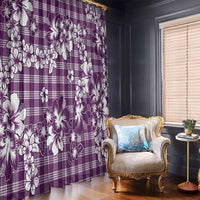 Hibiscus Pakala Sweetie Purple Window Curtain Tropical Floral Stylized LT01 - Polynesian Pride