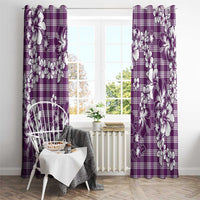 Hibiscus Pakala Sweetie Purple Window Curtain Tropical Floral Stylized LT01 - Polynesian Pride