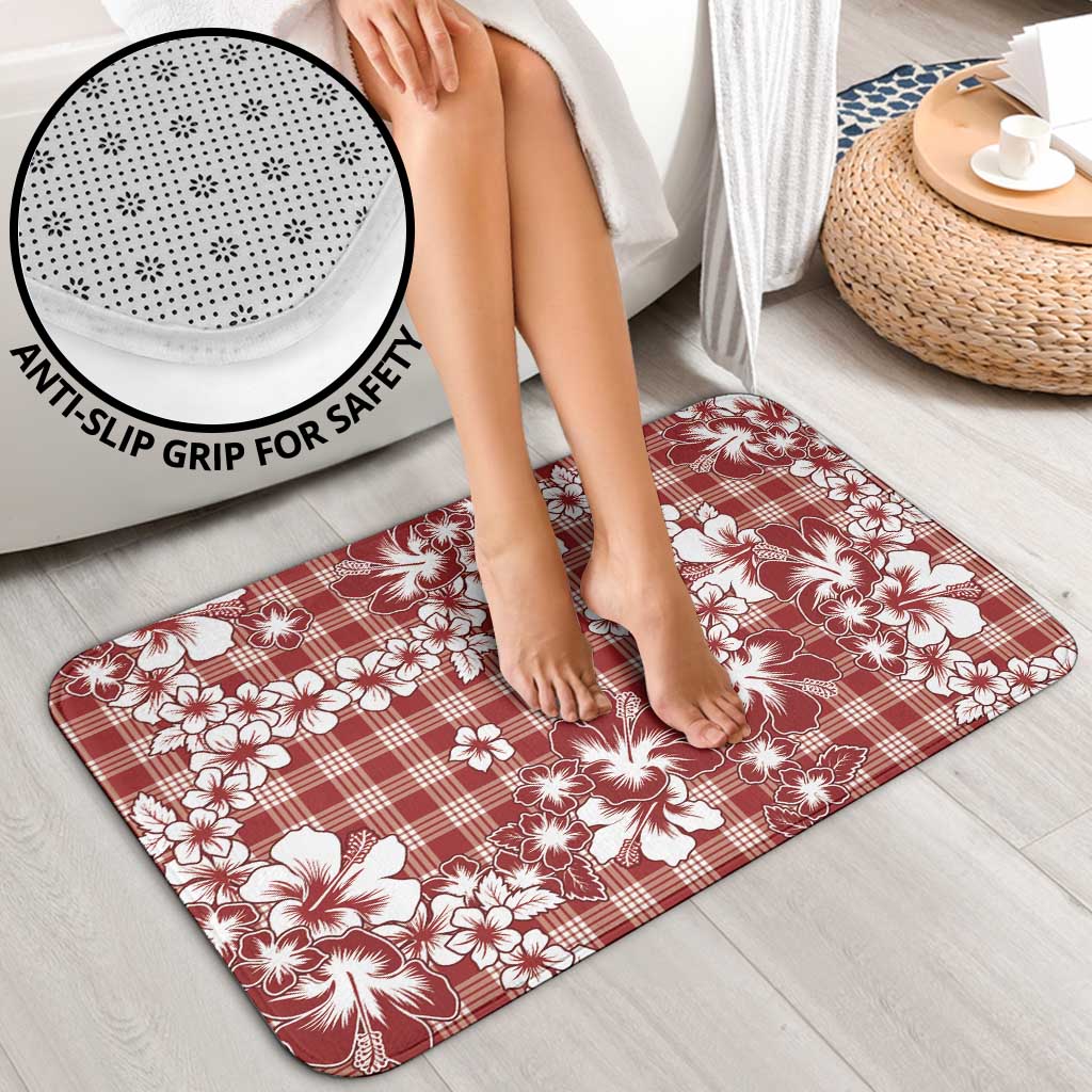 Hibiscus Pakala Fantasy Red Bathroom Set Tropical Floral Stylized LT01 - Polynesian Pride