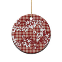 Hibiscus Pakala Fantasy Red Ceramic Ornament Tropical Floral Stylized LT01 - Polynesian Pride