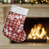 Hibiscus Pakala Fantasy Red Christmas Stocking Tropical Floral Stylized LT01 Set of 2 Red - Polynesian Pride