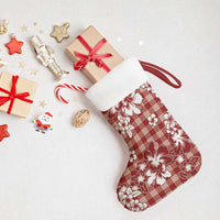 Hibiscus Pakala Fantasy Red Christmas Stocking Tropical Floral Stylized LT01 - Polynesian Pride