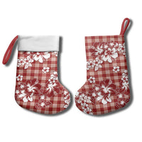 Hibiscus Pakala Fantasy Red Christmas Stocking Tropical Floral Stylized LT01 - Polynesian Pride