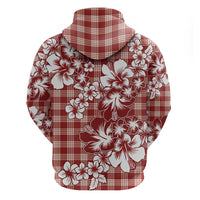 Hibiscus Pakala Fantasy Red Hoodie Tropical Floral Stylized LT01 - Polynesian Pride