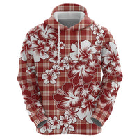 Hibiscus Pakala Fantasy Red Hoodie Tropical Floral Stylized LT01 - Polynesian Pride